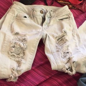 American eagle ripped jeans